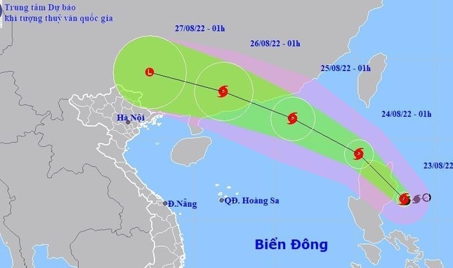 Storm Yagi appears in East Sea